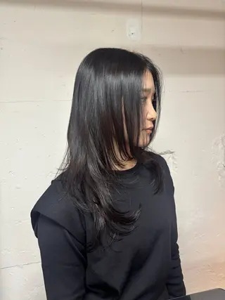 セミロング カラー 🩵tokute SEIRA🩵のヘアスタイル