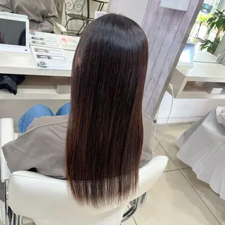 セミロング 【髪質改善カラー】 あむ·. ⟡ 🖤のヘアスタイル