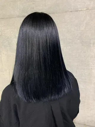 セミロング カラー メンズ THE./ブリーチ 透感カラー/髪質改善のヘアスタイル