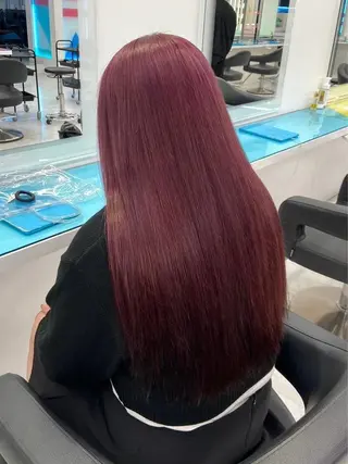 ロング カラー トレンド暖色ヘア♥️ miu♥️のヘアスタイル