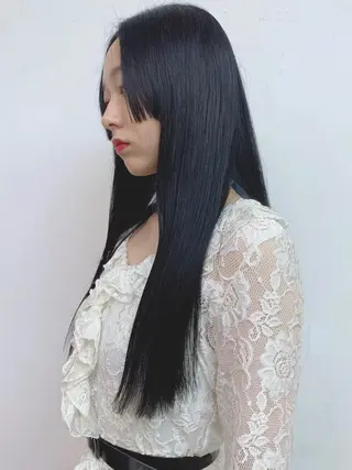 セミロング カラー パーマ ヘアアレンジ ✨顔まわりカット ✨渋谷人気No.1✨のヘアスタイル