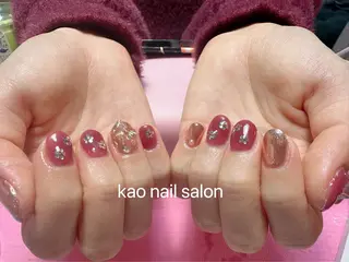 ネイル kao nail マグネット/長さだしのネイルデザイン