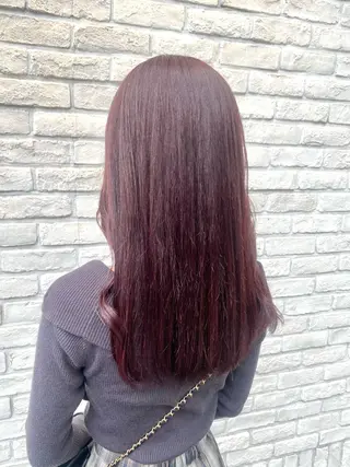 セミロング カラー 💙mai🫧 縮毛矯正・ハイライトのヘアスタイル