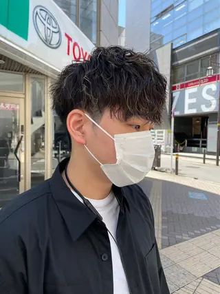 ミディアム パーマ メンズ メンズ/艶髪/カラー サクラ🌸のヘアスタイル