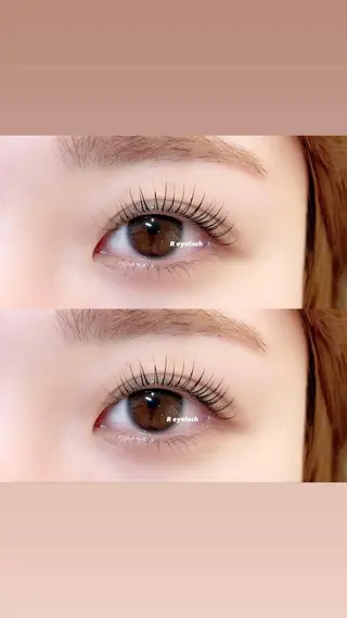 ショート カラー パーマ ヘアアレンジ メンズ キッズ ネイル マツエク・マツパ アイブロウ 𝑹 eyelashのマツエク・マツパデザイン