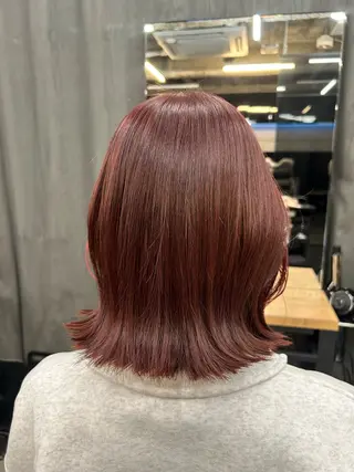 ミディアム 女性らしいモテヘア 韓国ヘアhikariのヘアスタイル