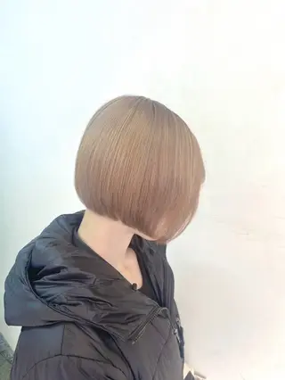 ショート 縮毛矯正モデル💗 あみ💗のヘアスタイル