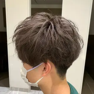 ショート カラー メンズ 【メンズ縮毛矯正】 田中秀斗のヘアスタイル
