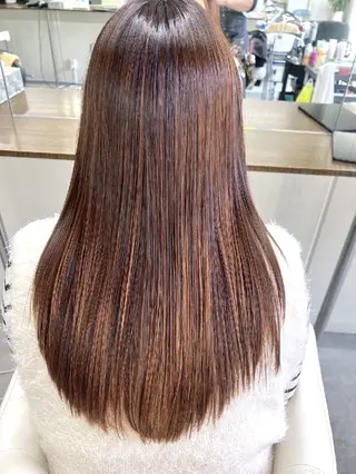 ロング roots hair design 【ルーツヘアデザイン】所属・【艶髪　縮毛矯正】 松原　勇気のヘアスタイル