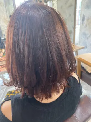 ミディアム カラー AUBE hair ales福岡平尾店所属・塚本 昂のヘアスタイル