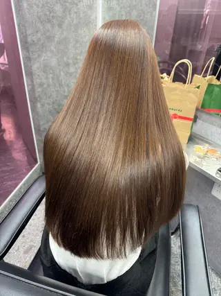 ロング 艶髪ハイトーン特化 梅田美容室SLYのヘアスタイル