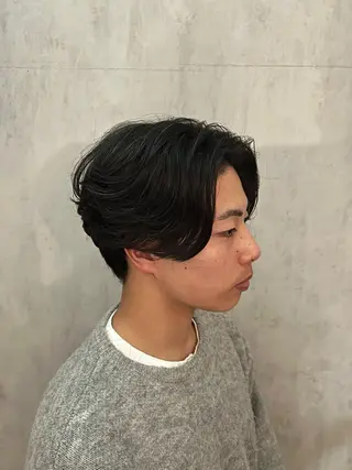 ショート ma am zee所属・篠原一成/ メンズパーマ特化のヘアスタイル