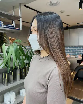 ロング 韓国ヘア 🎀華澄のヘアスタイル