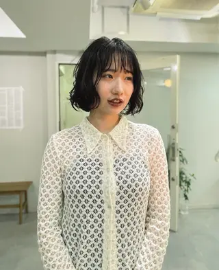 ショート パーマ パーマ＊ 顔まわり似合わせのヘアスタイル