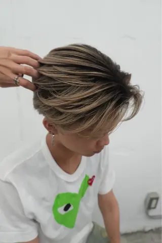 カラー メンズ 【pia】 江田岳斗のヘアスタイル