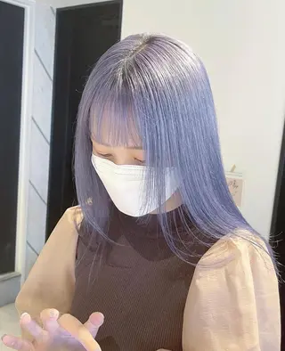 ミディアム カラー パーマ ヘアアレンジ マツエク・マツパ ネイル アイブロウ カラー特化サロン大阪 ルービック江坂/新城のヘアスタイル