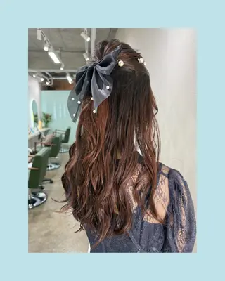 ロング ヘアアレンジ 🕊髪質改善縮毛矯正 /艶髪/関内🕊あべのヘアスタイル