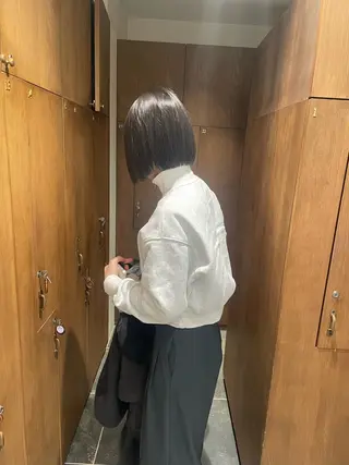 ショート 似合わせ♡レイヤー/ 暖色艶カラー/moeのヘアスタイル