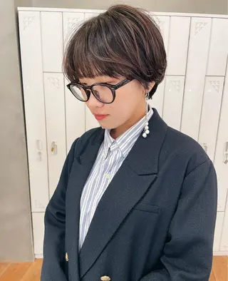 ショート ハイトーン/顔まわり レイヤー/YUKAのヘアスタイル