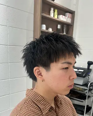 ショート メンズ fifth 原宿　【フィフス】所属・fifth/メンズ パーマ/川﨑泰就のヘアスタイル