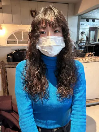ロング パーマ お任せヘア☘️☘️ 及川渚のヘアスタイル