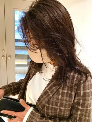 セミロング 榎本 健太のヘアスタイル