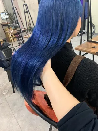ロング パーマ メンズ ヘアアレンジ キッズ ネイル カラー マツエク・マツパ カラー特化サロン Eir心斎橋のヘアスタイル