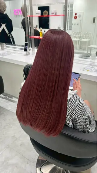 ロング カラー ヘアアレンジ 暖色・髪質改善🍒 吉武杏莉のヘアスタイル