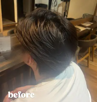 ショート メンズ メンズカットモデル 無料Ai🌙松本のヘアスタイル