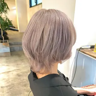 ショート カラー ✅ケアブリーチ✅ トヨオカ ノブヒデのヘアスタイル