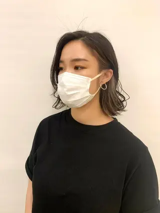 ミディアム カラー ヘアアレンジ 〽️magico/ ウルフDaiki〽️のヘアスタイル