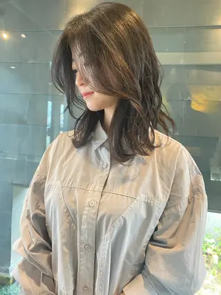 セミロング カラー nambu-GARDEN所属・上田 昂雅のヘアスタイル