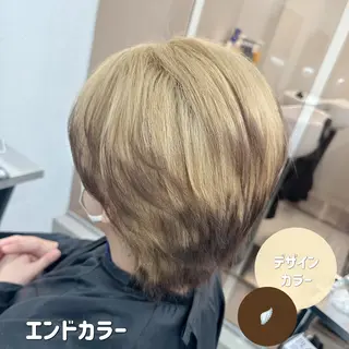 カラー メンズ 🍊暖色/ボブヘア chihiro🌼ོのヘアスタイル