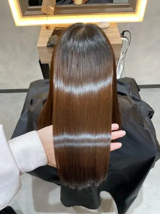 ロング 柳田 光のヘアスタイル