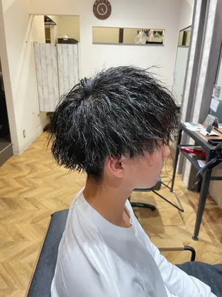 ショート パーマ 田中   麗彩也のヘアスタイル