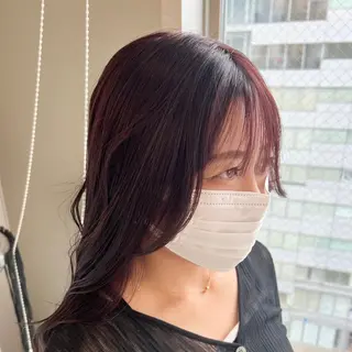 ロング カラー 艶ハイトーン‪‪🔆 ️️️安座間 希のヘアスタイル