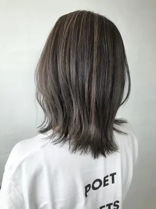 ミディアム カラー かわさき ともやのヘアスタイル