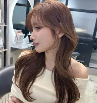 ロング カラー 韓国ヘア✨美髪矯正✨ 渋谷 etoraのヘアスタイル