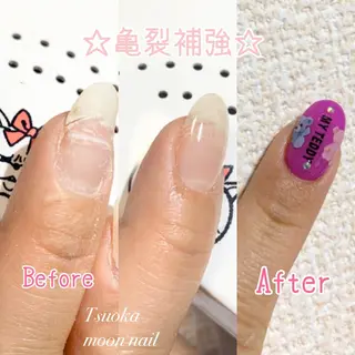 ネイル 🌙都岡 ムーンネイルのネイルデザイン