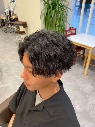 パーマ メンズ メンズ特化LIBER 石川玲央のヘアスタイル