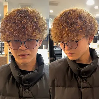 カラー パーマ メンズ 年間2000名担当◎ パーマ職人/仲原佑樹のヘアスタイル