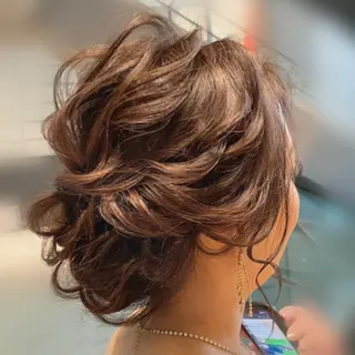 ミディアム ヘアアレンジ ヘアセット/着付け 専門店☆Alludyのヘアスタイル