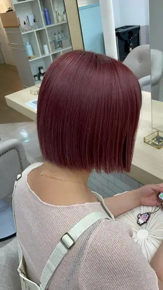 ミディアム カラー ayano / 透明感・くすみカラーのヘアスタイル