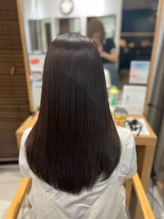 ロング カラー ヘアアレンジ まとまるツヤ髪カット ┆たんげ なるみのヘアスタイル