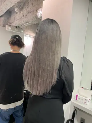 ロング カラー sio.nail&eyebrow salon shimokitazawa2号店所属・nailist mana𖤐´-のネイルデザイン