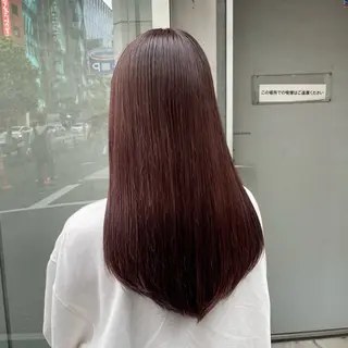 セミロング カラー 大人っぽ♡上品な暖色 ♡ブリーチなし♡のヘアスタイル