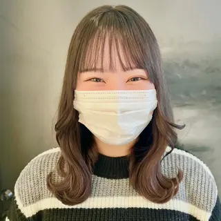 ミディアム カラー 目を惹く艶髪/髪質 改善カラー🤎ぐっちのヘアスタイル