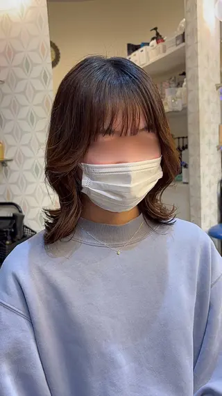 ミディアム のどか 노도카のヘアスタイル