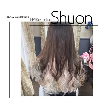 ロング カラー パーマ ヘアアレンジ extentionspace Shuon所属・KITTY 立川のネイルデザイン