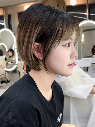 ショート カラー i.+sapporo所属・ショート/レイヤー /札幌/小山内のヘアスタイル